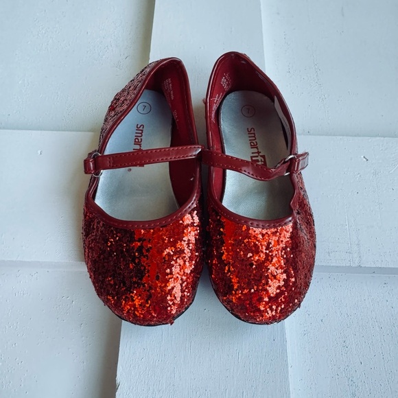 smartfit Other - SmartFit Red Glitter Mary Jane Shoes
